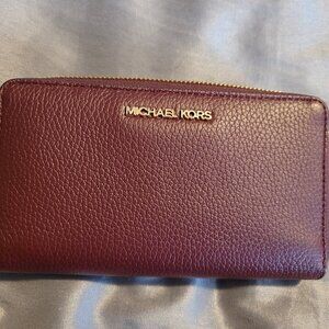 Michael Kors Oxblood Wallet
